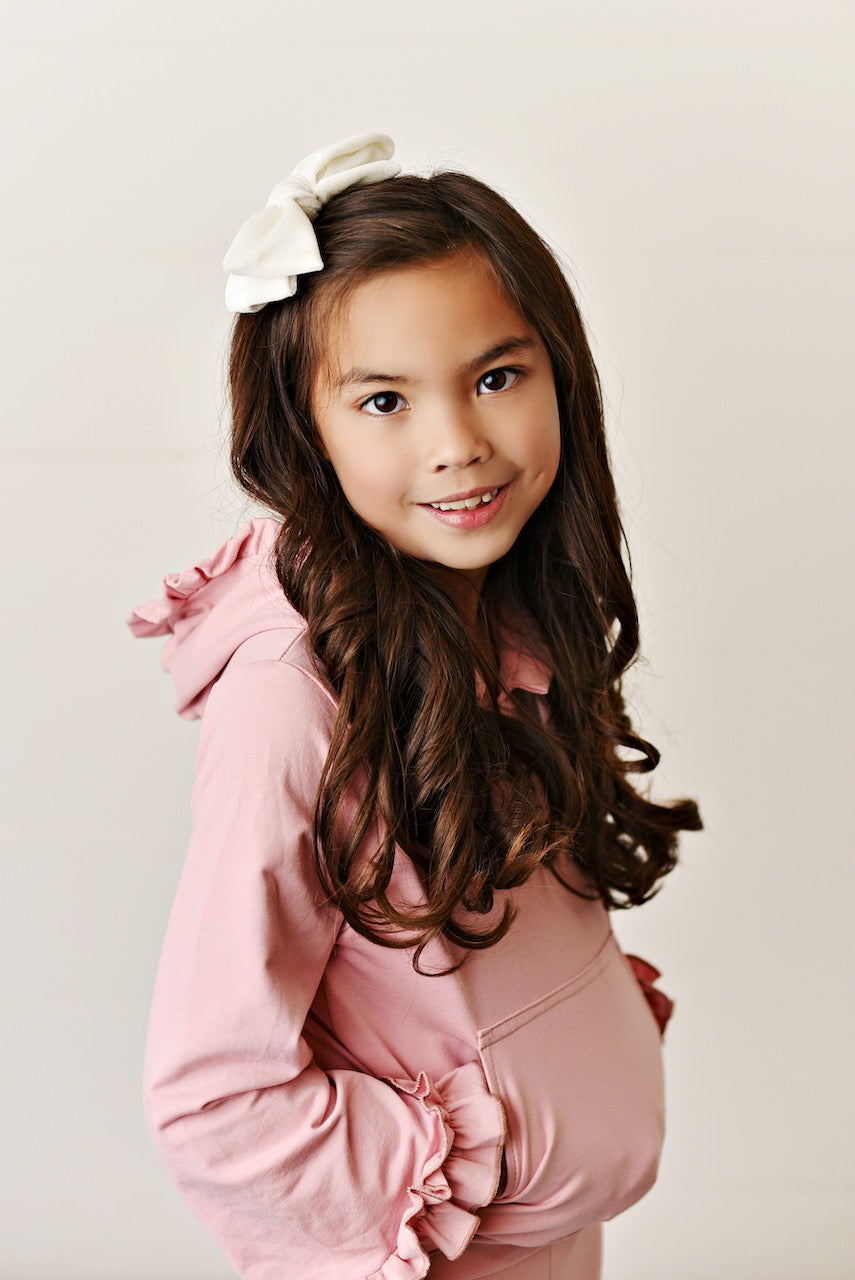 Dusty Pink Hooded Set