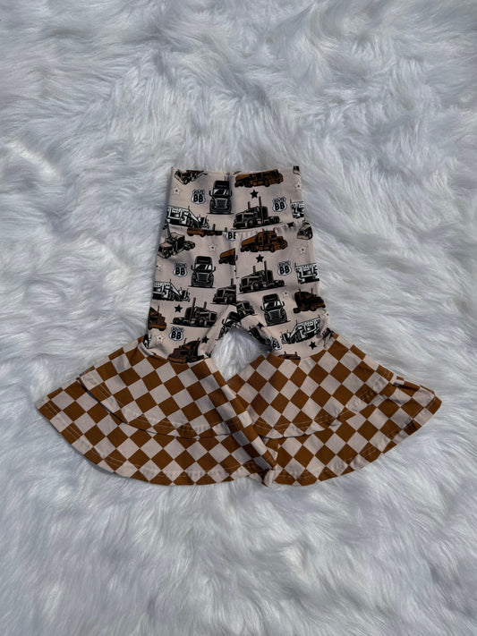 Sad Beige Route BB Double Bell Bottoms