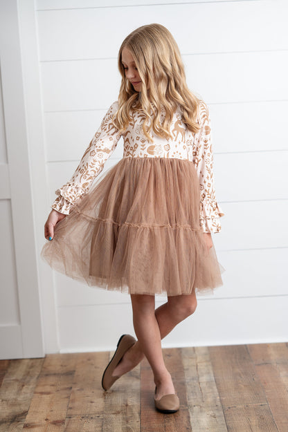 Woodland Deer Tulle Dress
