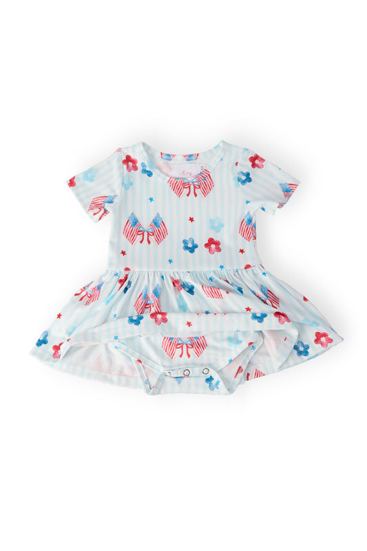 Home of the Brave S/S Twirl Bodysuit