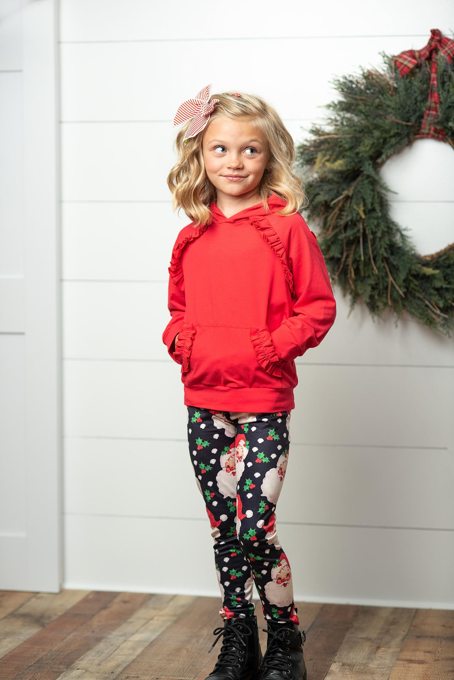 Santa Hoodie Leggings Set