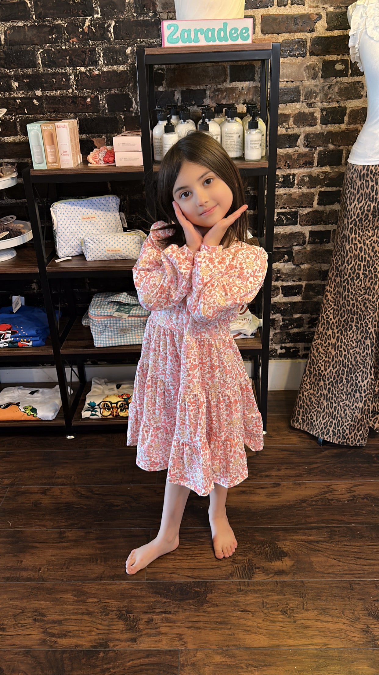 Soft Floral Ruffle Dress