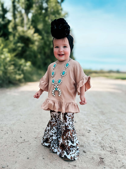 Desert Bloom ruffle top