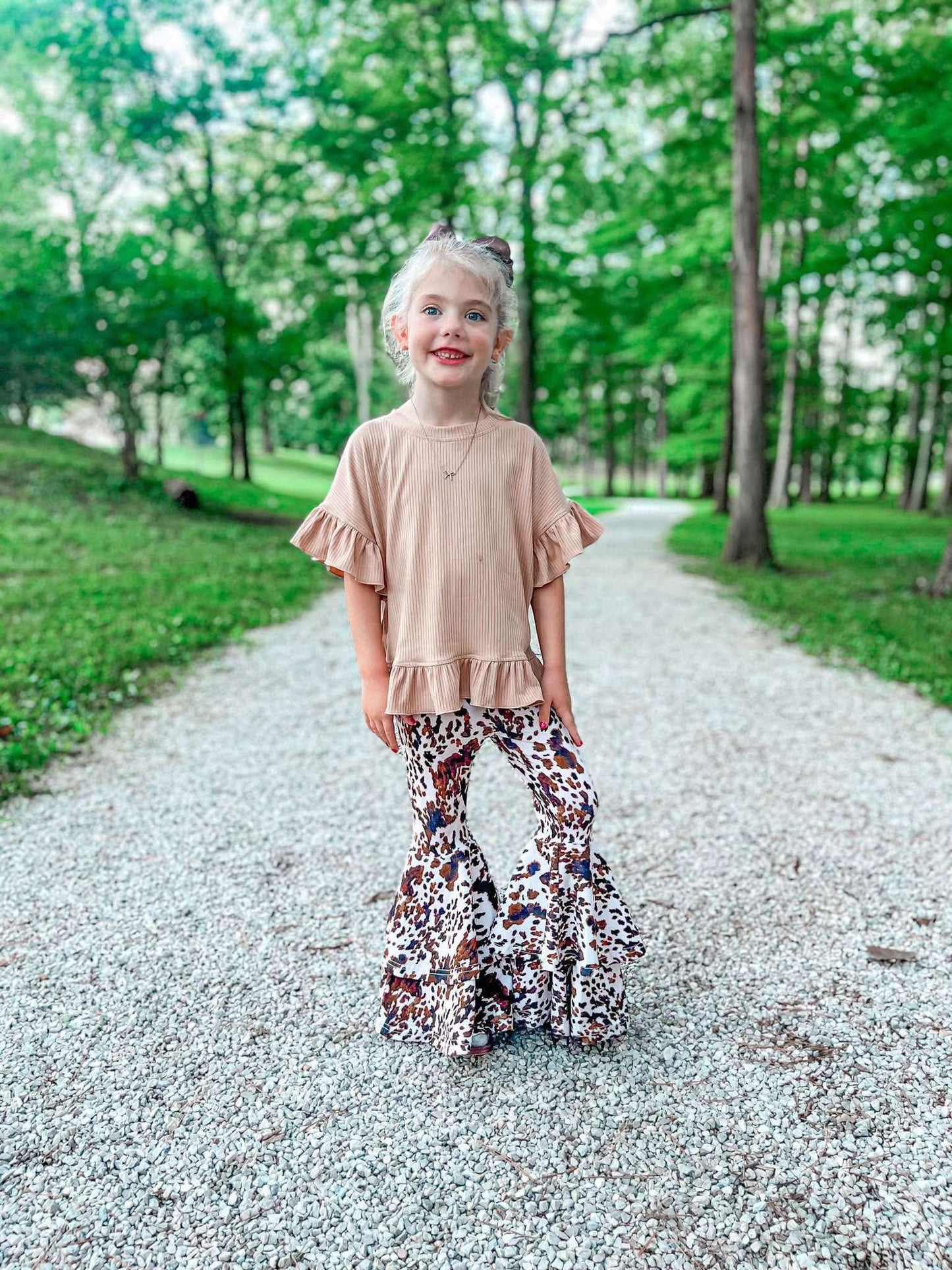 Desert Bloom ruffle top