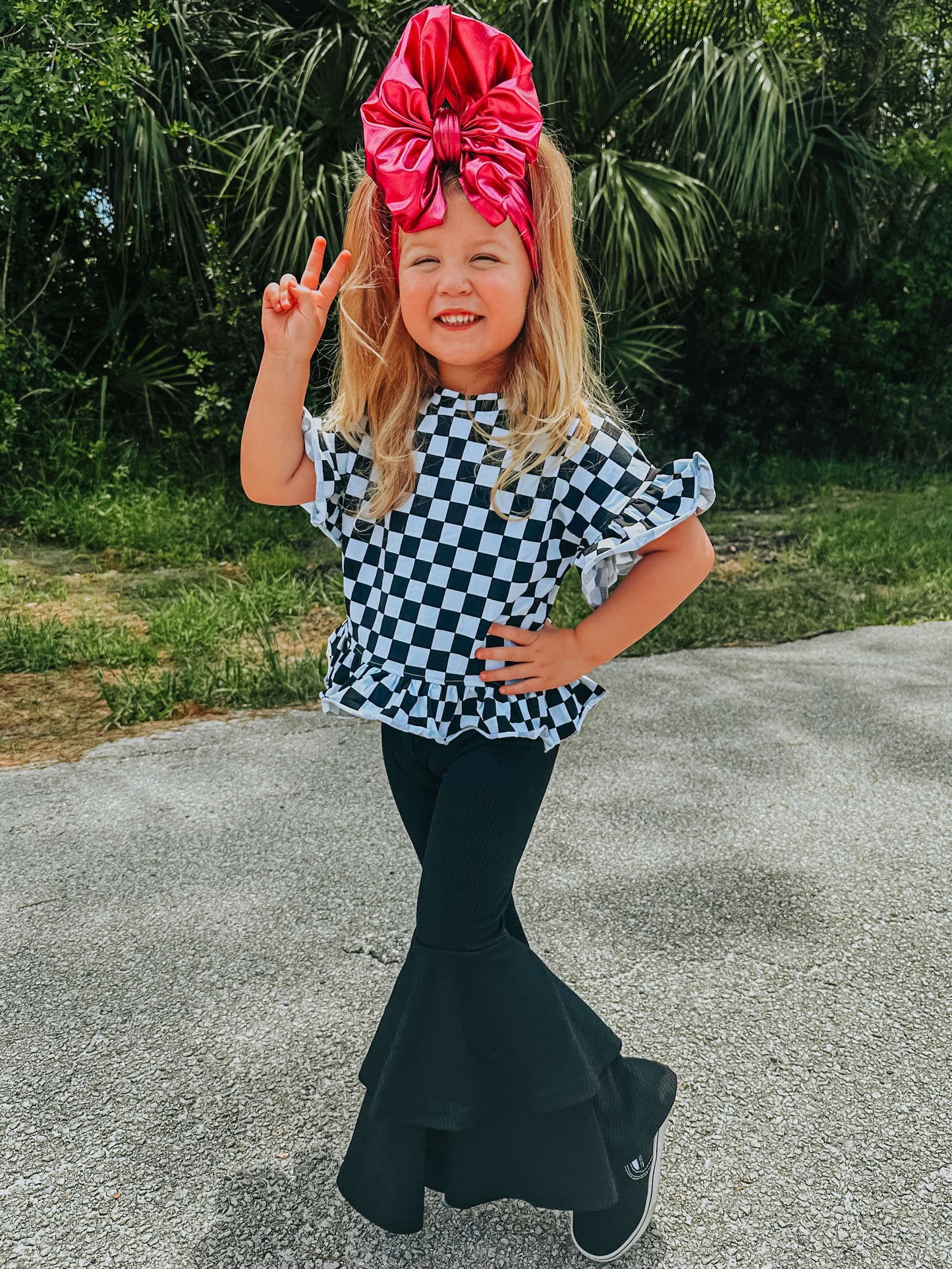 Basic but Bold Double Bell Bottoms