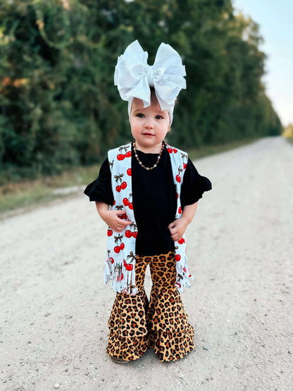 Back in Black ruffle top