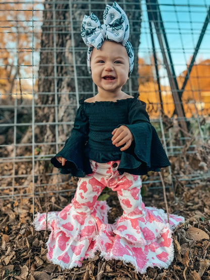 Pink Cow Print Rodeo Queen Jeans