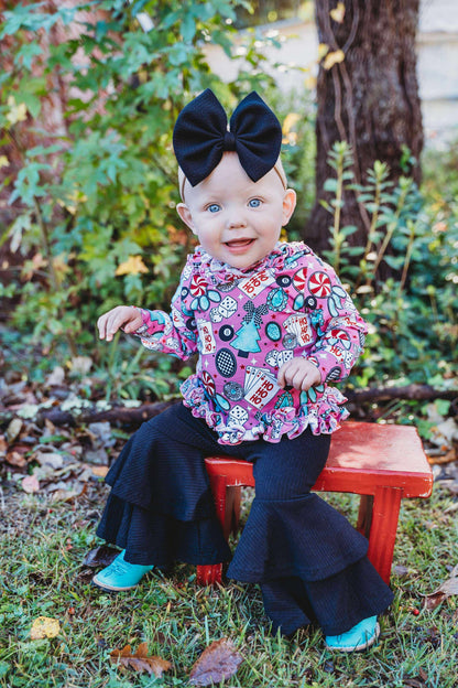 Basic but Bold Double Bell Bottoms