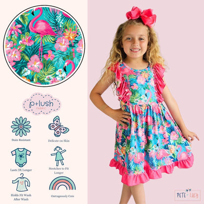SALE Flamingo Garden Dress