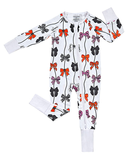 Bamboo Zip Romper | Spooky Bows