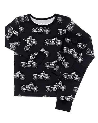 Bamboo Two Piece Set | Born to Ride Black