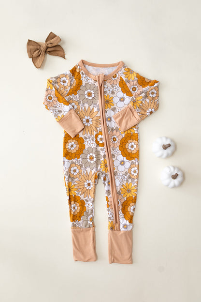 Bamboo Zip Romper | Petal Pop