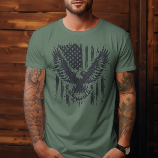 American Flag and Eagle Freedom Tee