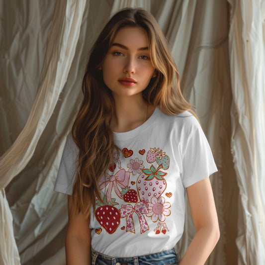 Berry Sweet Bows & Blooms Tee