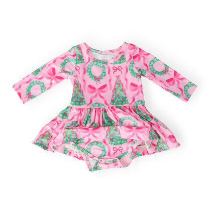 Jingle Bows L/S Twirl Bodysuit