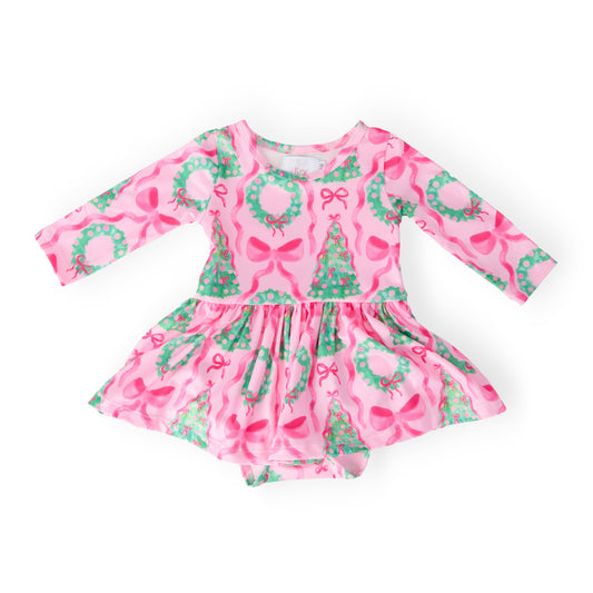 Jingle Bows L/S Twirl Bodysuit