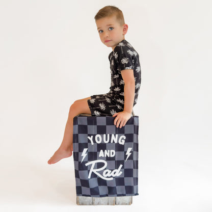 Bamboo Shorts Set | Palm Style Black