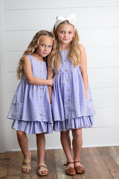 Lavender Gingham Dress
