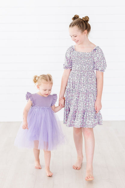 Lavender Shimmer Tutu Dress