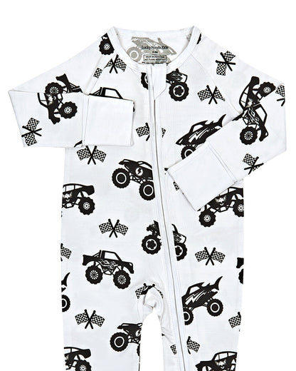 Bamboo Zip Romper | Monster Blaze