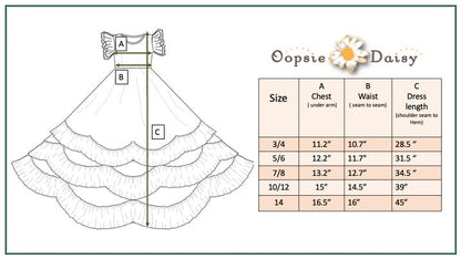 Tropical 3 Ruffles Dress