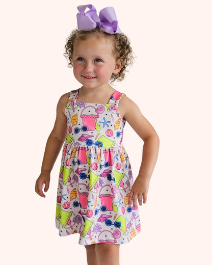 SALE Beachy Pails Dress