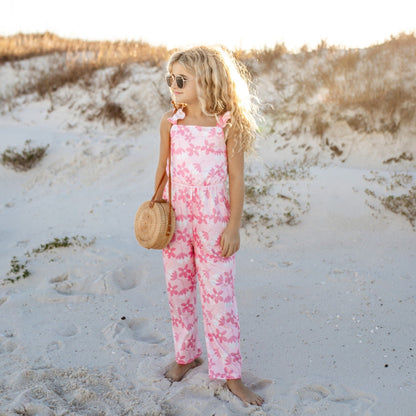 Pink Flower Jumpsuit