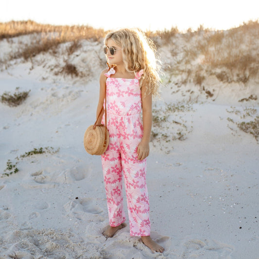 Pink Flower Jumpsuit