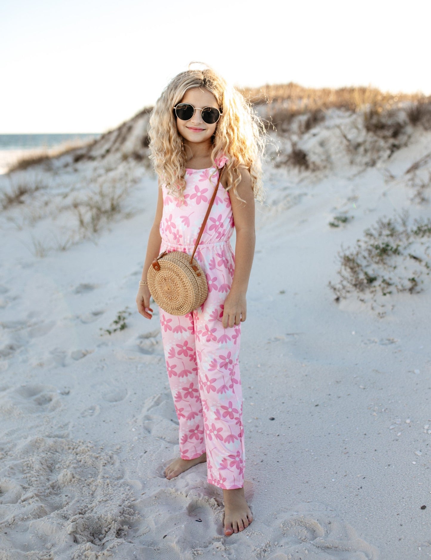 Pink Flower Jumpsuit