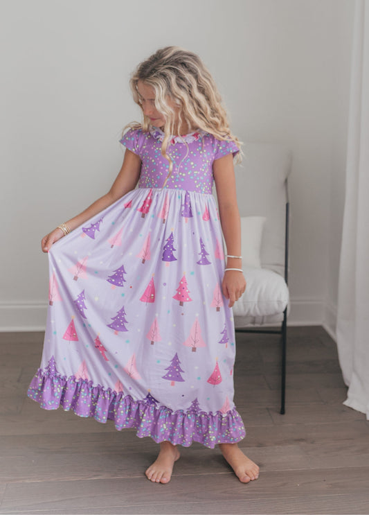 Purple Tree Lounge Gown