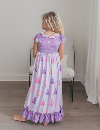 Purple Tree Lounge Gown