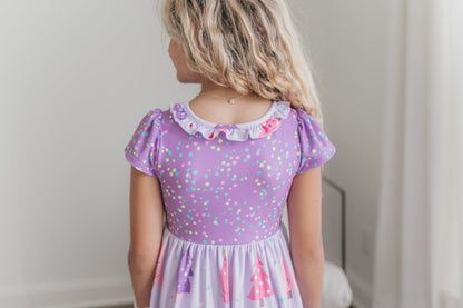 Purple Tree Lounge Gown