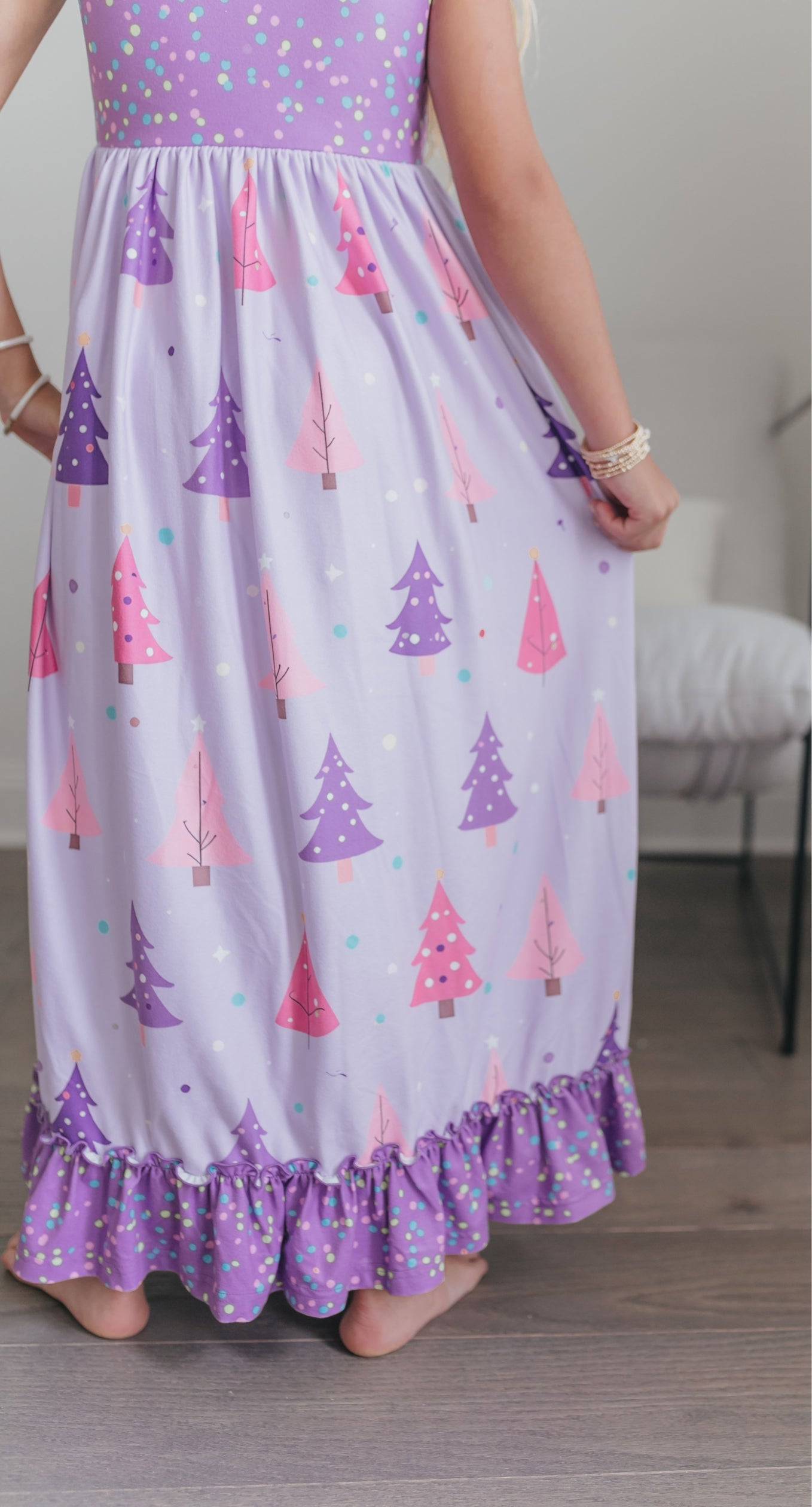 Purple Tree Lounge Gown
