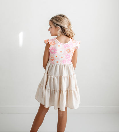 Retro Floral Tulle Dress
