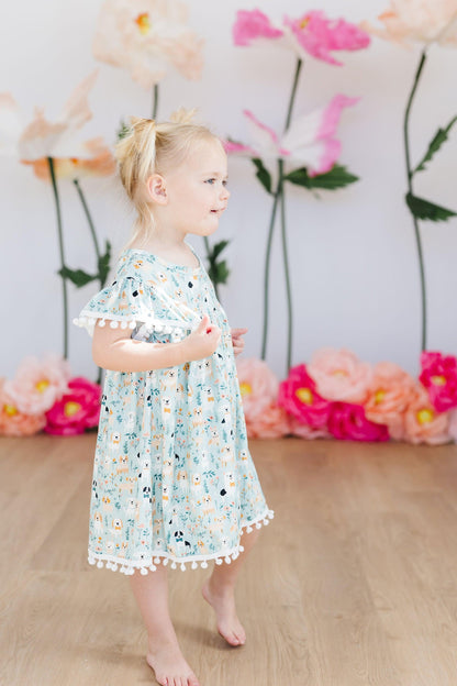 Furry Friends Pom Pom Dress