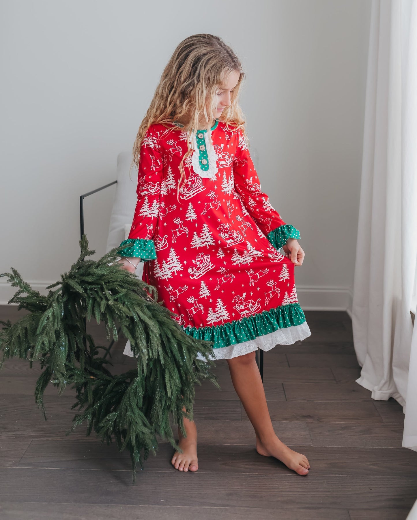 Santa Sled Lounge Gown