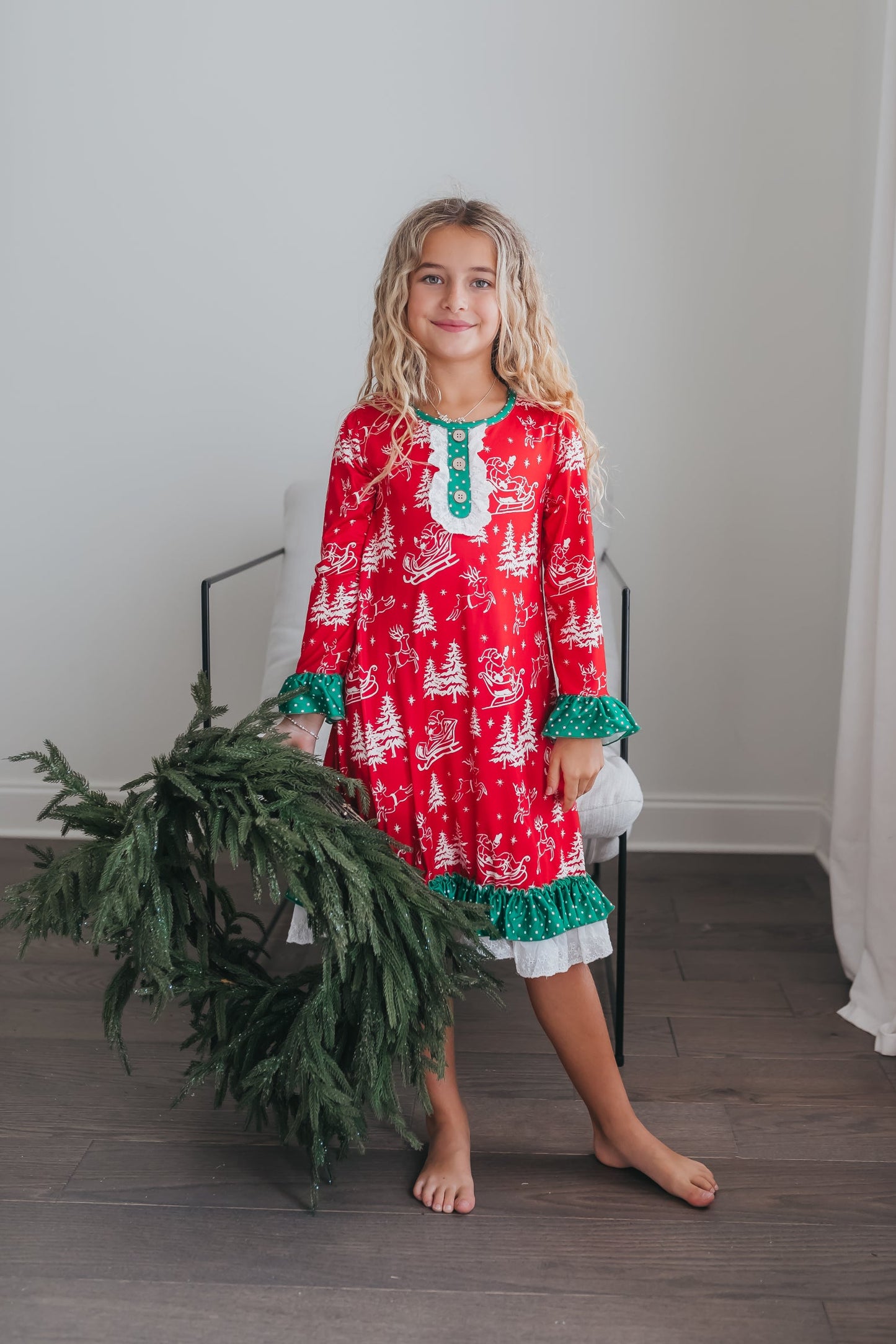 Santa Sled Lounge Gown