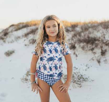 Sophie Sea Turtle Rash Guard Swimsuit