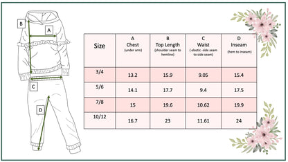 Desert Tan Retro Flower Hooded Set