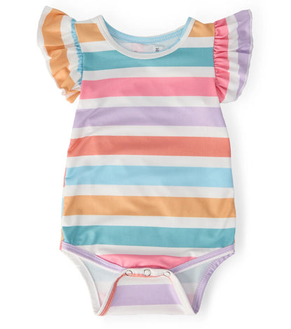 Spring Stripes S/S Flutter Bodysuit