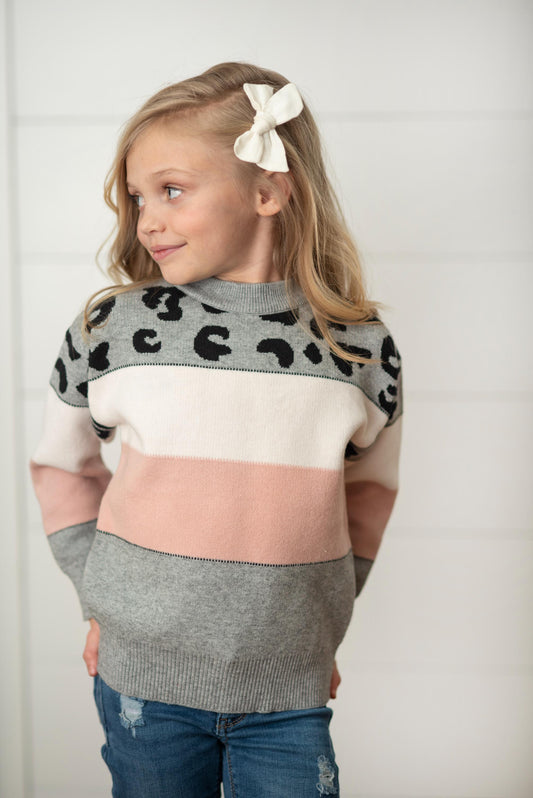Gray Lep Stripe Sweater