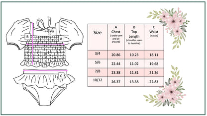 Abby Flower Power 2 Piece Swimsuit