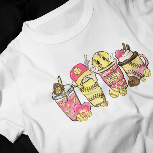 Softball Mom Coffee Tee – Fun & Stylish Game Day Shirt