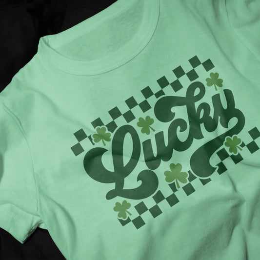 Retro Lucky Shamrock T-Shirt