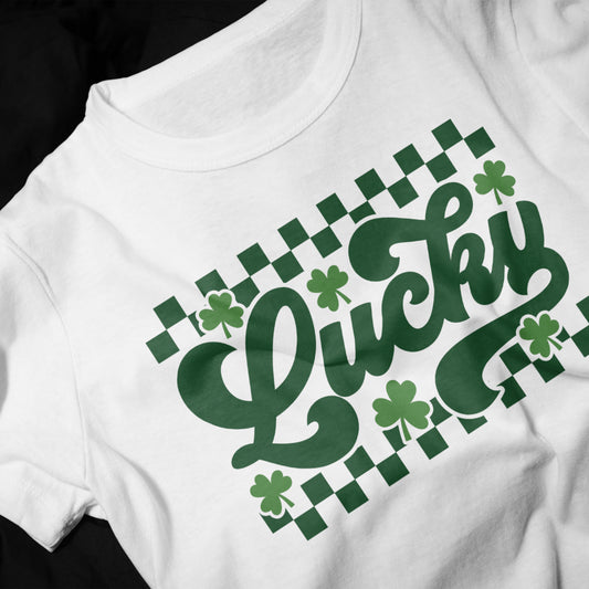 Retro Lucky Shamrock T-Shirt