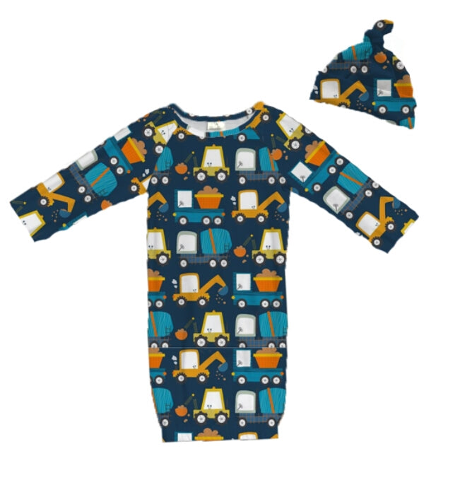 Truck Baby Gown