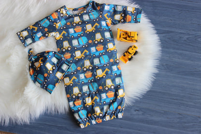 Truck Baby Gown