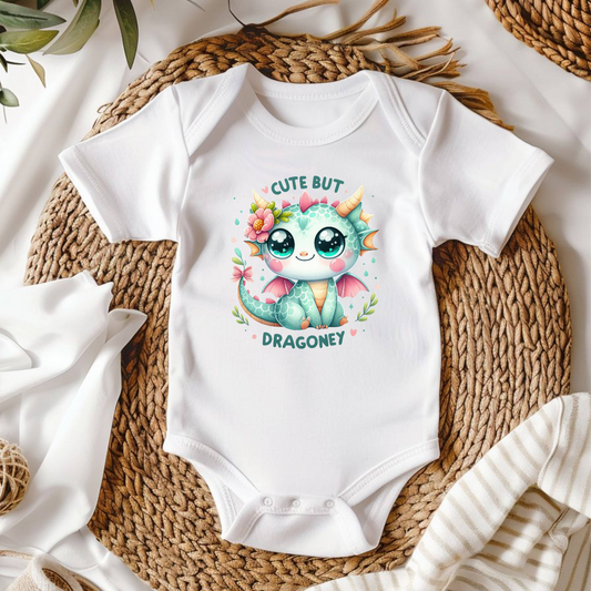 Cute but Dragoney" Baby Bodysuit