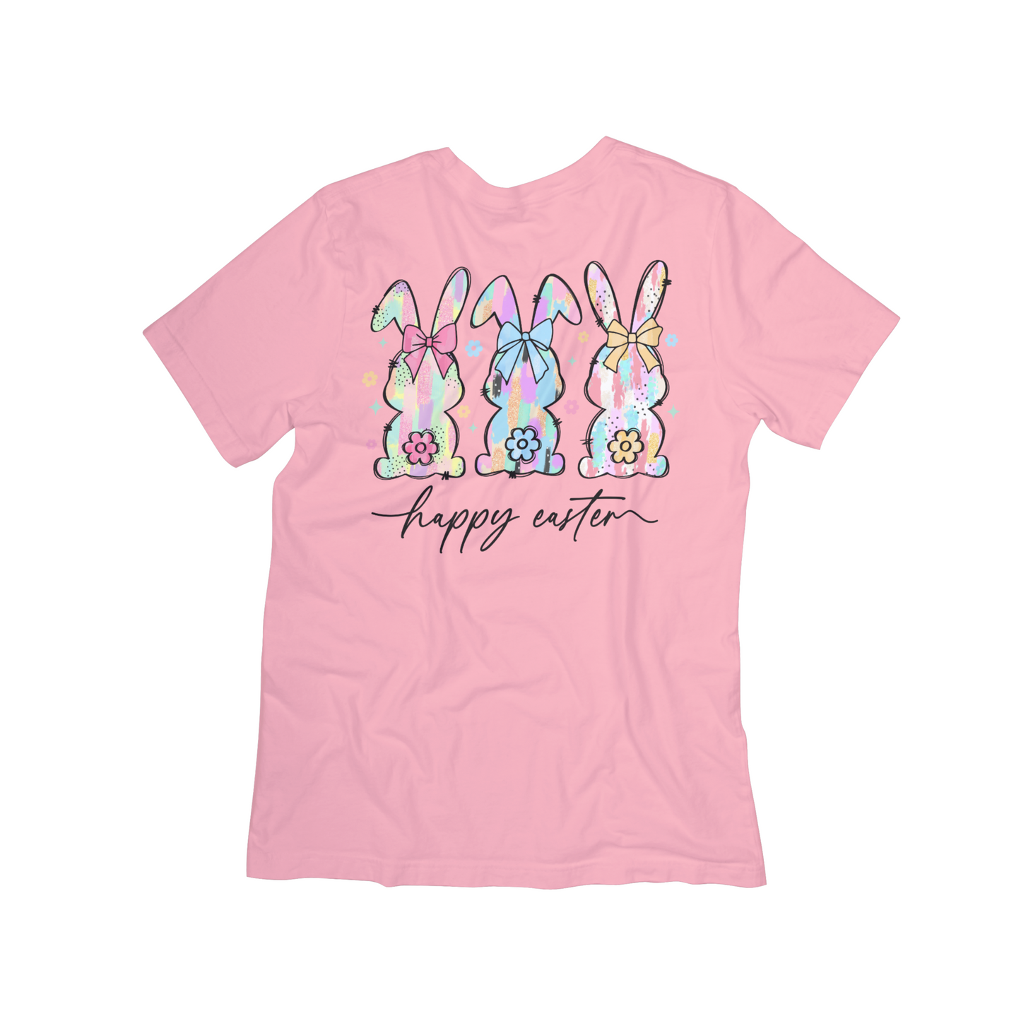 "Happy Easter" Pastel Bunny T-Shirt