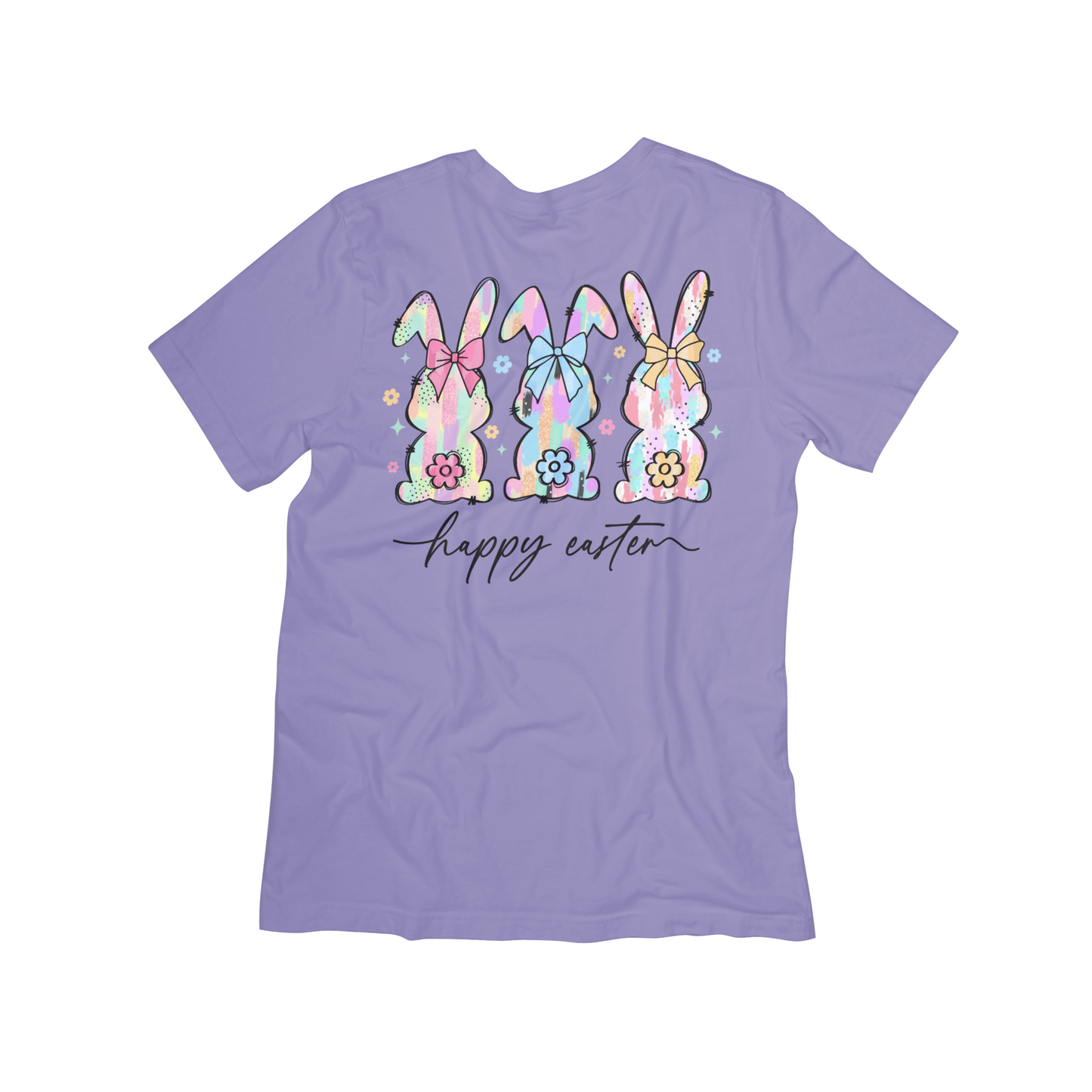 "Happy Easter" Pastel Bunny T-Shirt